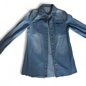 Blue denim button-up shirt #denimshirt size small